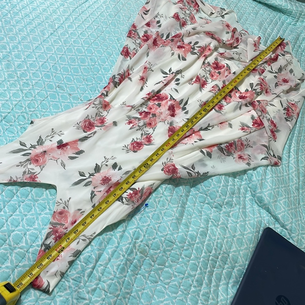 robbie bee floral drop waist asymmetric dress - Picture 6 of 6
